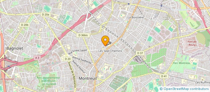 localisation de l'entreprise K-PILLE à MONTREUIL