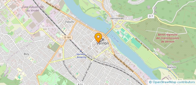 localisation de l'entreprise K PLUS 1  VERNON