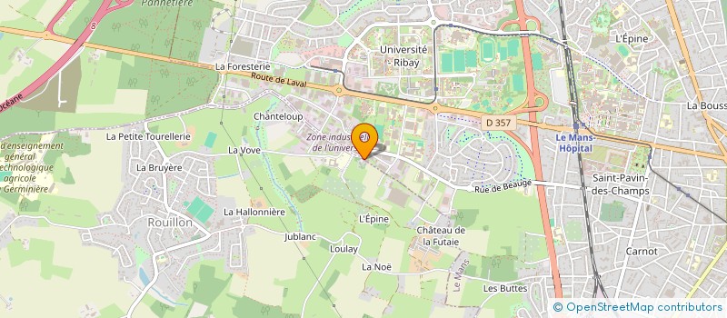 localisation de l'entreprise K'PRIM à LE MANS