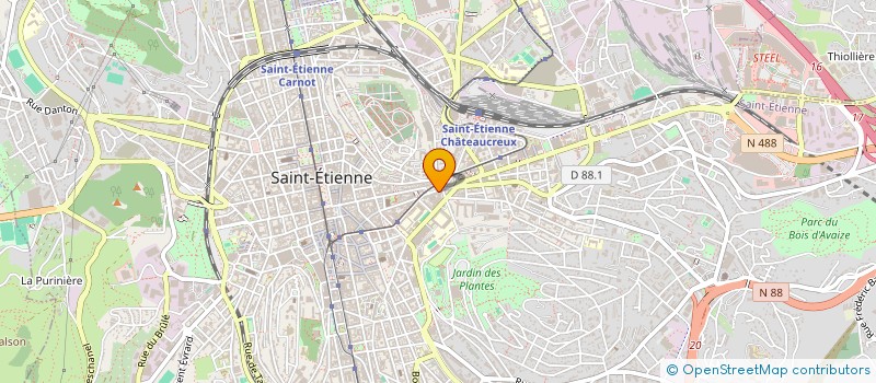 localisation de l'entreprise K'PRIM à SAINT-ETIENNE