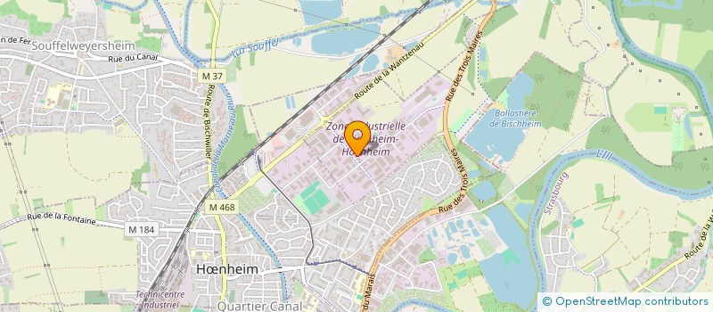 localisation de l'entreprise K-PRO  BISCHHEIM