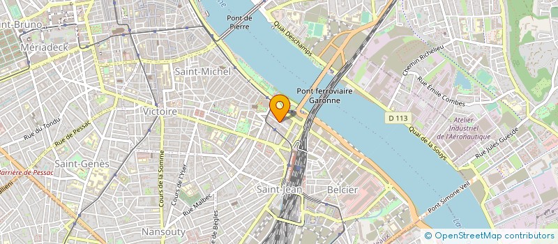 localisation de l'entreprise K-PROD à BORDEAUX