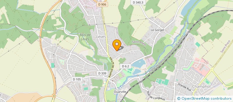 localisation de l'entreprise K PUBLICITAIRES à LEVES