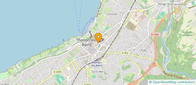 localisation de l'entreprise K.R.2 à THONON-LES-BAINS