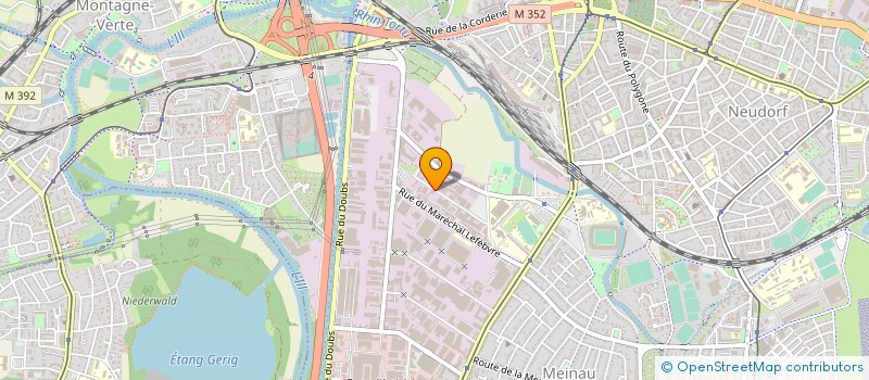 localisation de l'entreprise K.R.A. à STRASBOURG
