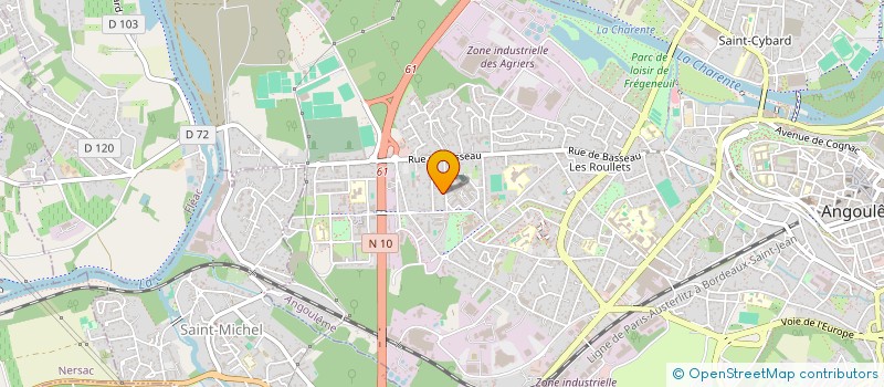 localisation de l'entreprise K R B DEUX à ANGOULEME
