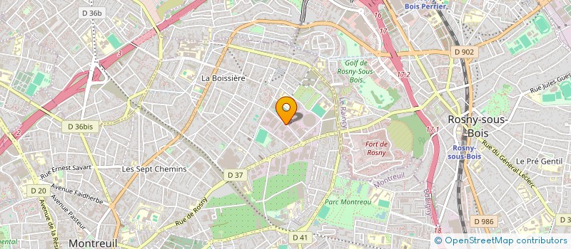 localisation de l'entreprise K.R BIO MULTI-SERVICES à MONTREUIL