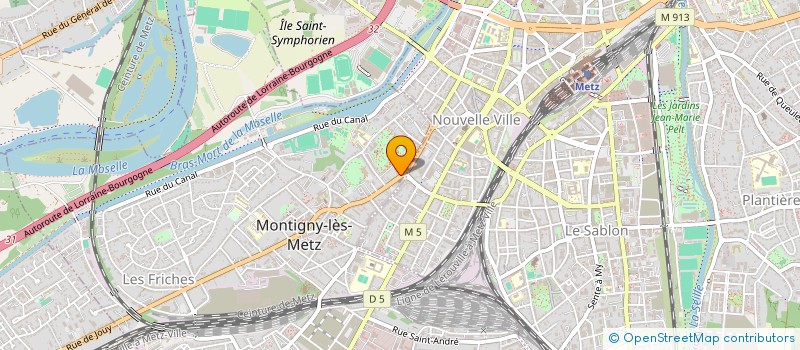 localisation de l'entreprise K R M à MONTIGNY-LES-METZ