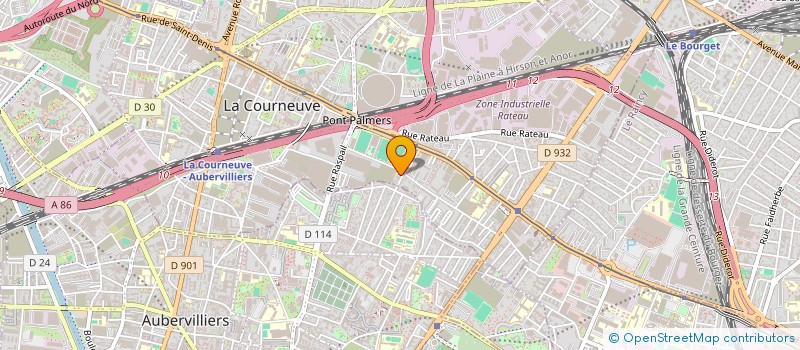 localisation de l'entreprise K.R MODE à LA COURNEUVE