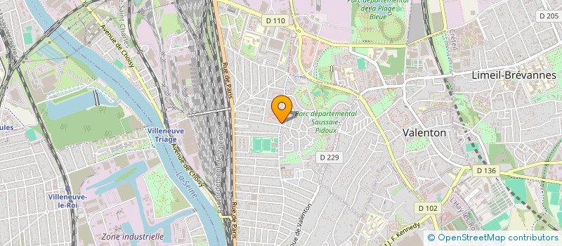 localisation de l'entreprise K-R VTC à VILLENEUVE-SAINT-GEORGES