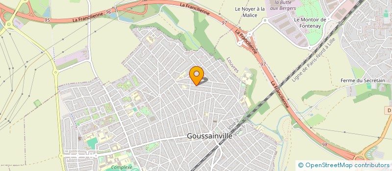localisation de l'entreprise K.R.Z GENIE CLIMATIQUE à GOUSSAINVILLE