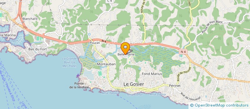 localisation de l'entreprise K.RAIB CLOISON AGENCEMENT à LE GOSIER