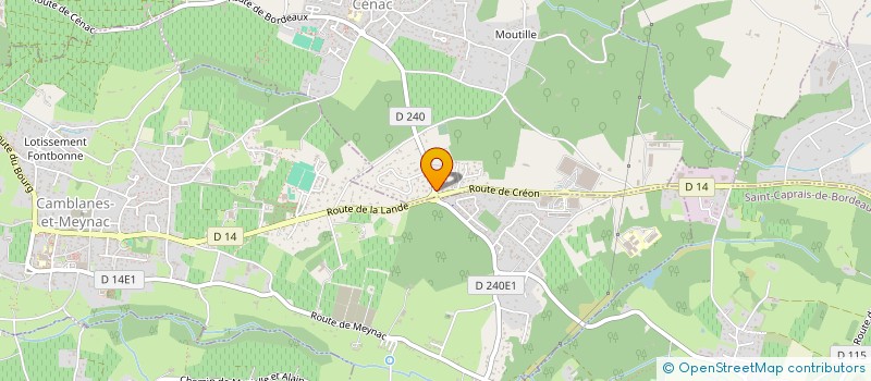 localisation de l'entreprise K-REPUBLIQUE  CENAC