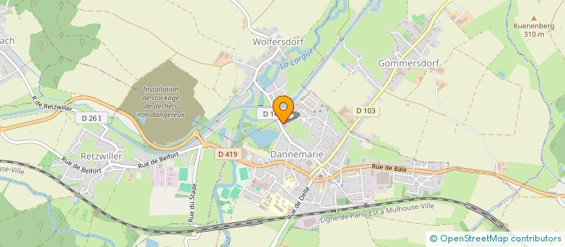 localisation de l'entreprise K-RO  DANNEMARIE