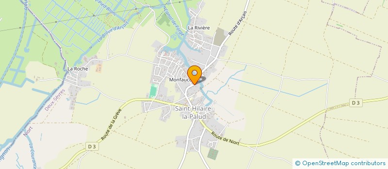 localisation de l'entreprise K-RO DANSE  SAINT-HILAIRE-LA-PALUD