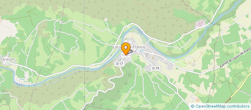 localisation de l'entreprise K.RULLIER  LATOUR-DE-FRANCE