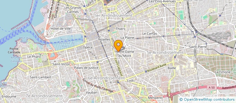 localisation de l'entreprise K.S  MARSEILLE 6EME