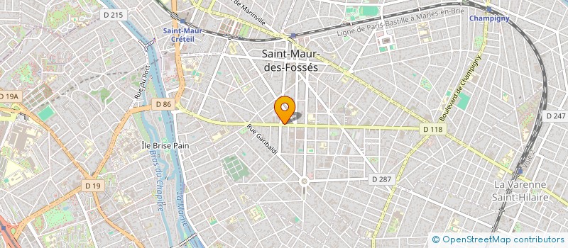 localisation de l'entreprise K.S. ALIMENTATION à SAINT-MAUR-DES-FOSSES