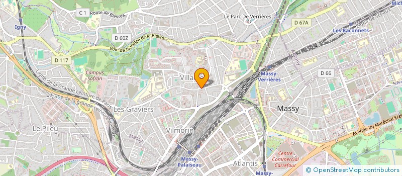 localisation de l'entreprise K.S ALIMENTATION  MASSY