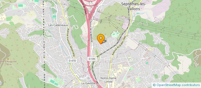 localisation de l'entreprise K-S BATIMENT à SEPTEMES LES VALLONS