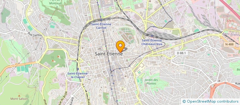 localisation de l'entreprise K&S   BELLE UN JOUR  BELLE POUR TOUJOURS  SAINT-ETIENNE