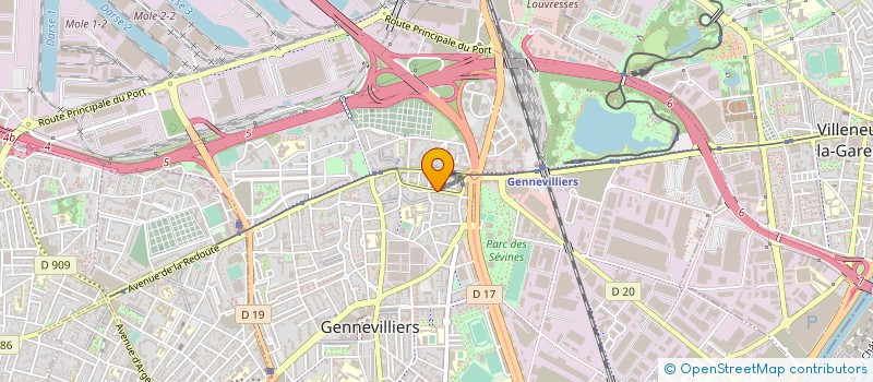 localisation de l'entreprise K.S.D DISTRIBUTION à GENNEVILLIERS