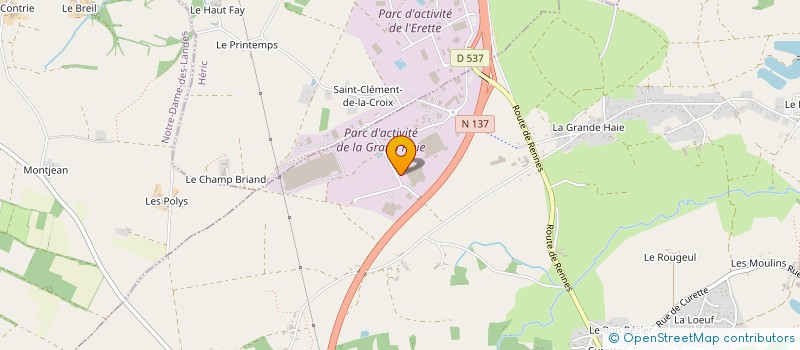 localisation de l'entreprise K.S.DIFFUSION à GRANDCHAMP-DES-FONTAINES