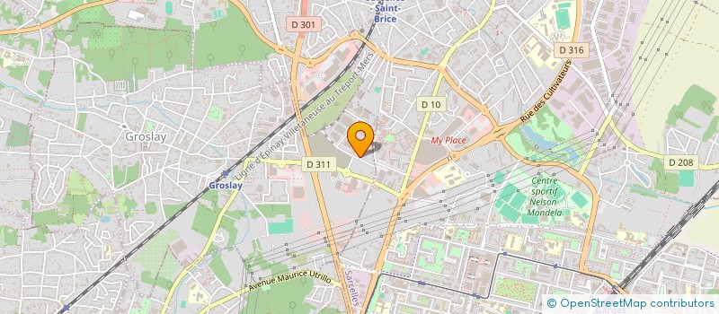 localisation de l'entreprise K.S.E DESIGN  GROSLAY