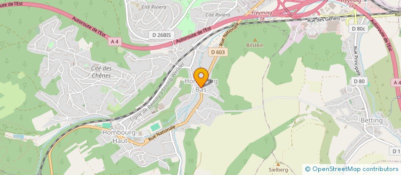localisation de l'entreprise K.S.E. SERVICES à HOMBOURG-HAUT