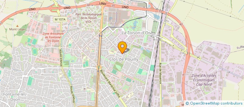 localisation de l'entreprise K&S FOOD  DIJON