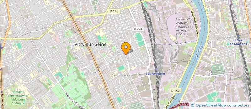 localisation de l'entreprise K.S.G.A. à VITRY-SUR-SEINE