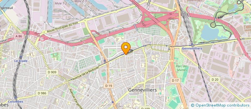 localisation de l'entreprise K&S GROUPE MARCHANDS  GENNEVILLIERS