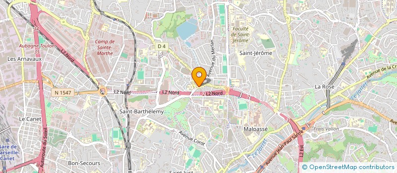 localisation de l'entreprise K.S.H à MARSEILLE
