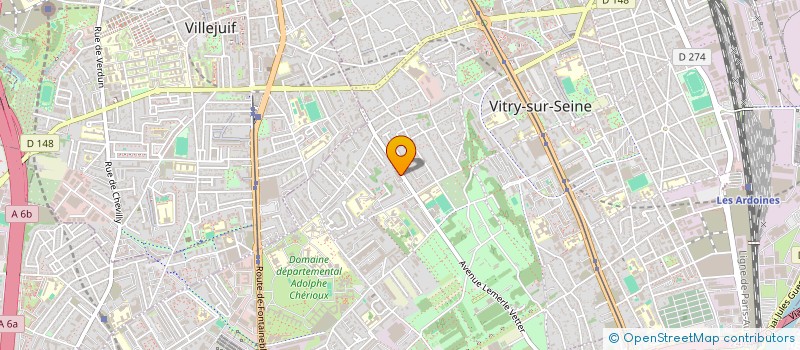 localisation de l'entreprise K.S.I à VITRY-SUR-SEINE