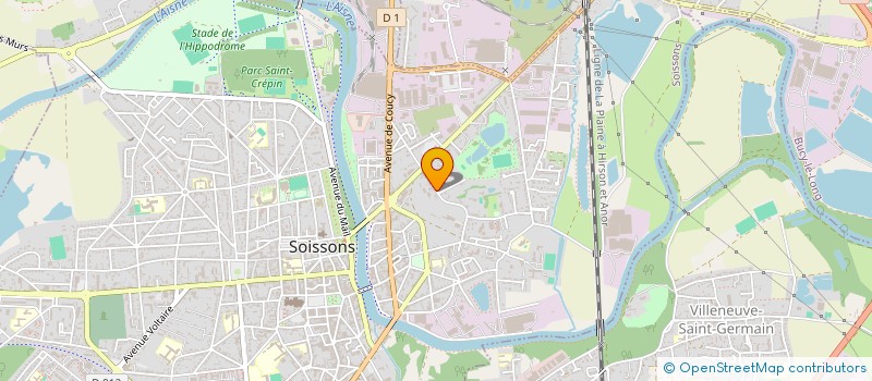 localisation de l'entreprise K S K AUTO à SOISSONS