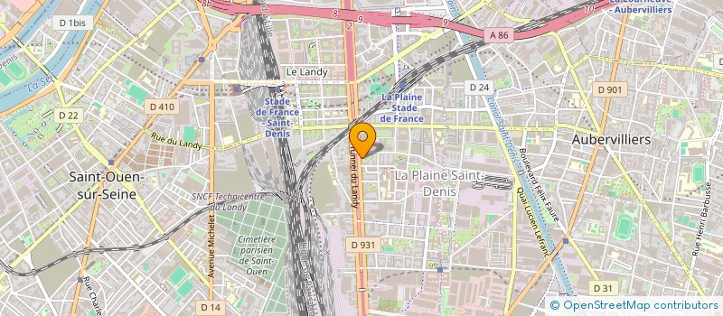 localisation de l'entreprise K.S PNEUS  SAINT-DENIS