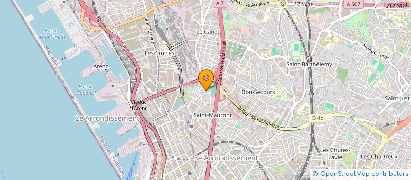 localisation de l'entreprise K.S.PROPRETE à MARSEILLE