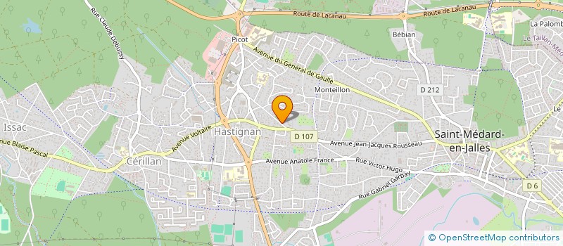 localisation de l'entreprise K S SARL à SAINT-MEDARD-EN-JALLES