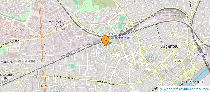 localisation de l'entreprise K.S. TELECOM  ARGENTEUIL