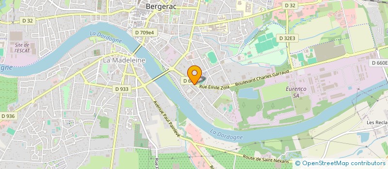 localisation de l'entreprise K SANDRE à BERGERAC
