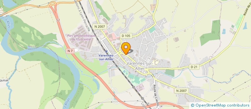 localisation de l'entreprise K.SERVICE à VARENNES SUR ALLIER