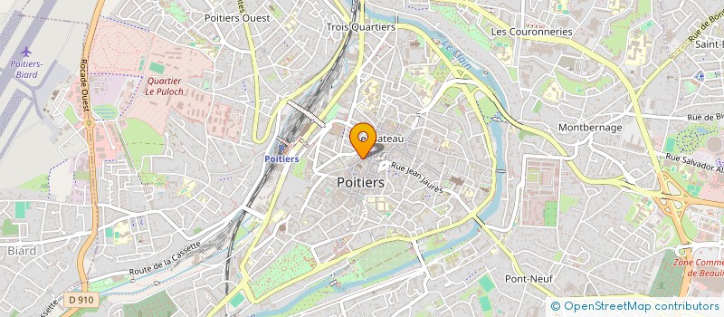 localisation de l'entreprise K.SHOP à POITIERS
