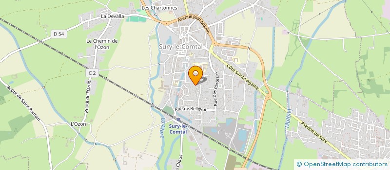 localisation de l'entreprise K-SIO  SURY-LE-COMTAL