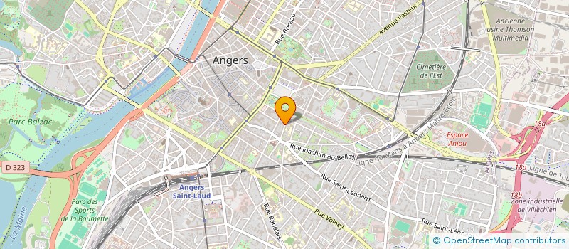 localisation de l'entreprise K SIX.COM. à ANGERS