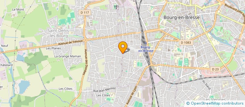 localisation de l'entreprise K SODAS à SAINT-DENIS-LES-BOURG