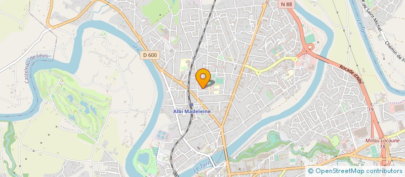 localisation de l'entreprise K'SPHERE à ALBI