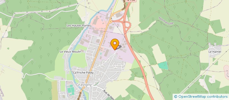 localisation de l'entreprise K SPORT à GRAVIGNY