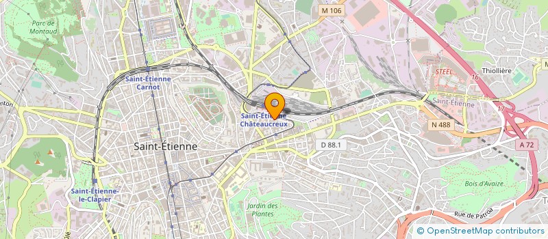 localisation de l'entreprise K'STORE  SAINT-ETIENNE