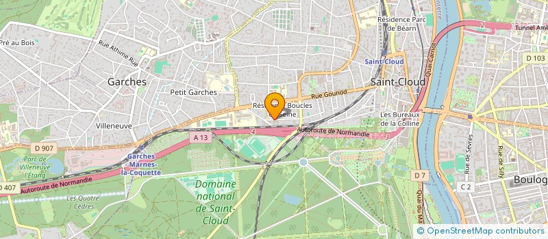 localisation de l'entreprise K STUDIIS à SAINT-CLOUD