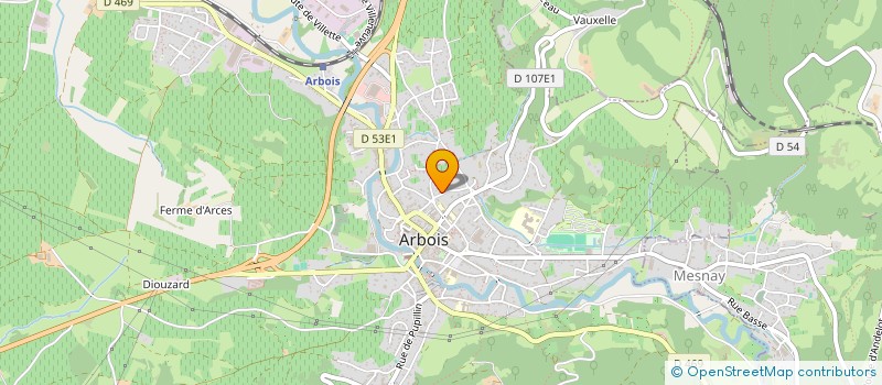 localisation de l'entreprise K SUPERVISION à ARBOIS